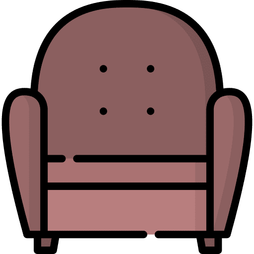 Armchair comfortable furniture and household seat icon Armchair comfortable furniture and household seat icon