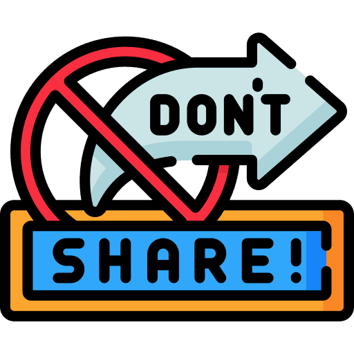 Dont share unlink broken link icon
