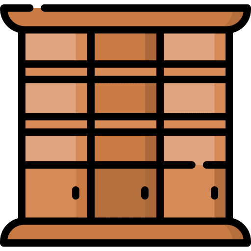 Shelves storage book bookshelf icon Shelves storage book bookshelf icon