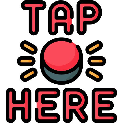 Tap here tap interaction cursor icon