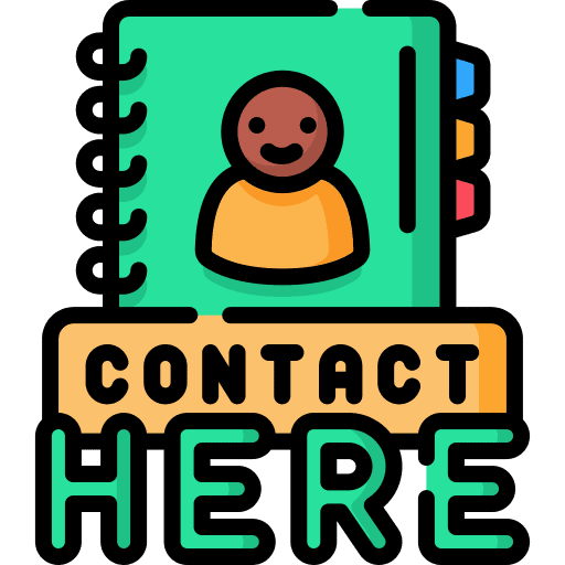 Contact contact book communications here icon Contact contact book communications here icon