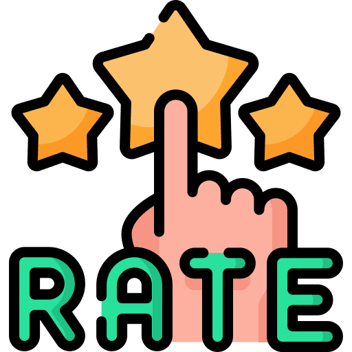 Rate stars marketing testimonial icon Rate stars marketing testimonial icon