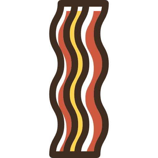 Bacon bacon proteins meat icon