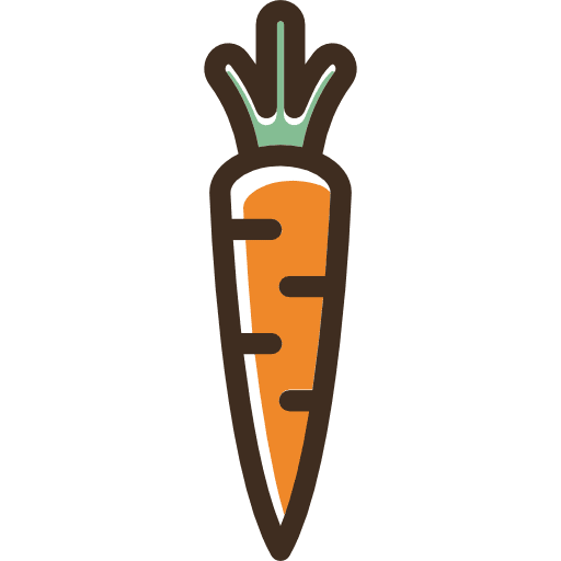Carrot diet carrot vegan icon