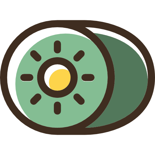 Kiwi fruit kiwi organic icon