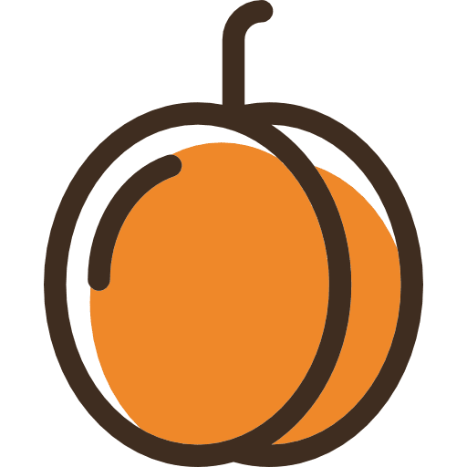 Peach peach diet vegan icon