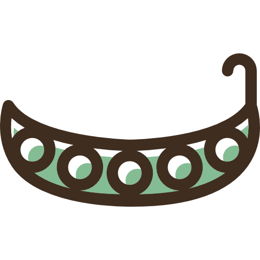 Peas legume vegetarian organic icon