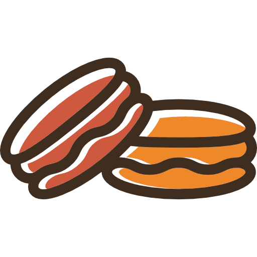 Macarons dessert food sweet icon