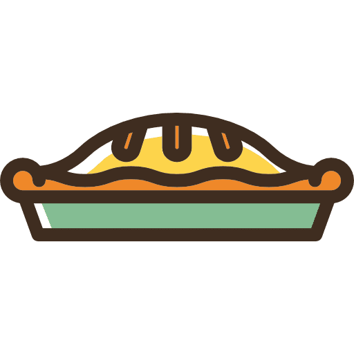 Pie dessert bakery food icon