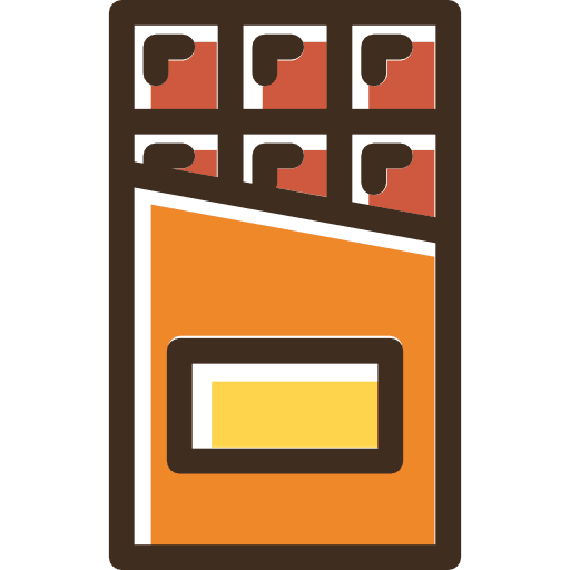 Chocolate dessert bar snack icon