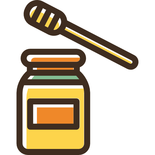 Honey organic honey dessert icon