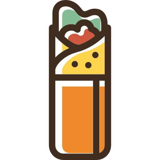 Kebab meat food fast food icon