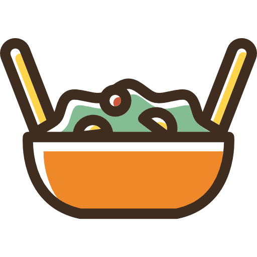 Salad vegan food vegetarian icon