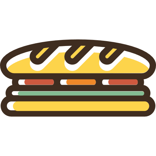 Sandwich food lunch bread icon