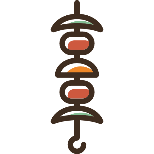 Brochette nutrition barbecue protein icon