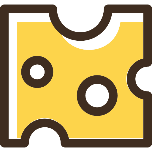 Cheese healthy food fattening milky icon