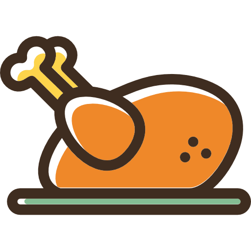 Chicken food turkey leg turkey icon