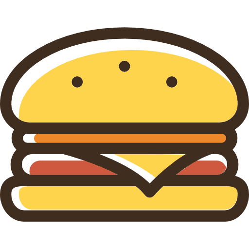 Hamburger fast food hamburger junk food icon