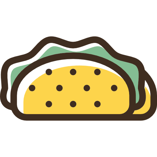 Taco food taco lunch icon