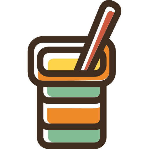 Yogurt food milky dessert icon