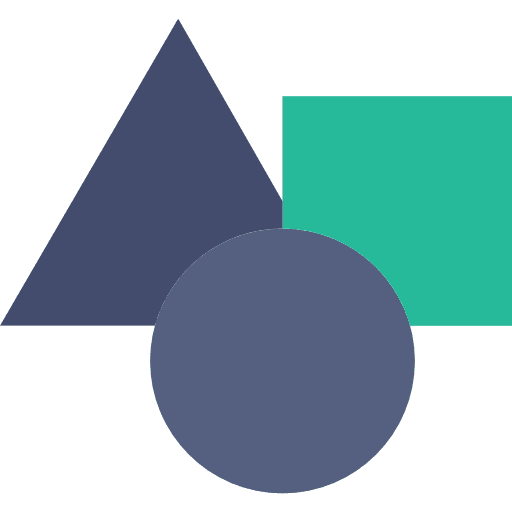 Square circle rectangle diverse icon