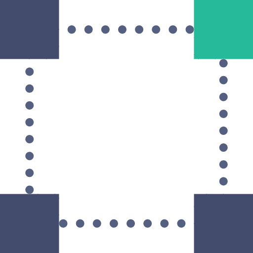 Square perimeter border design icon