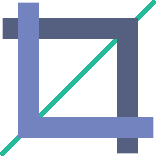 Crop cut cropping crop icon