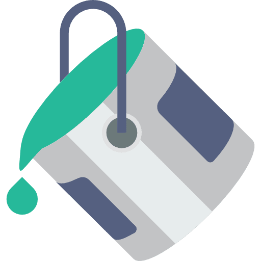 Bucket paint graphic tool bucket icon