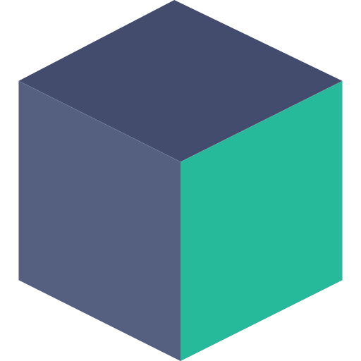 Cube shapes interface 3d icon