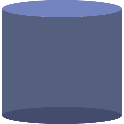 Cylinder cylinder interface shapes icon