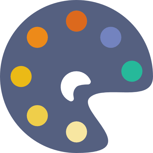 Paint palette painter painting paint palette icon