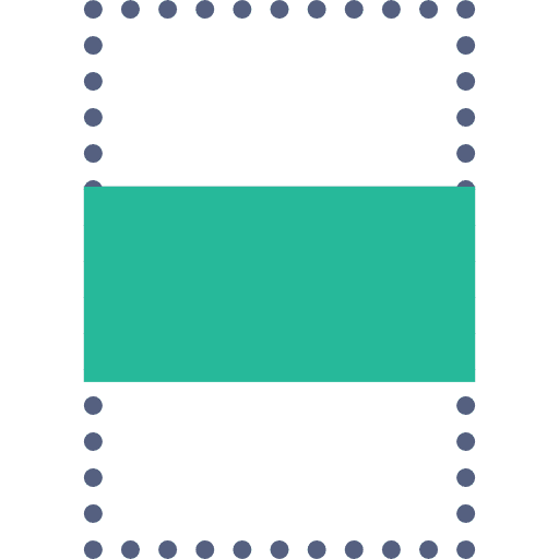 Center align central alignment interface icon