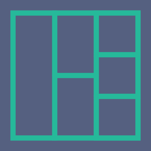 Square shapes design graphic tool icon