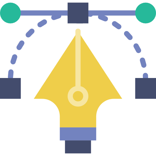 Vector graphic design graphic tool interface icon