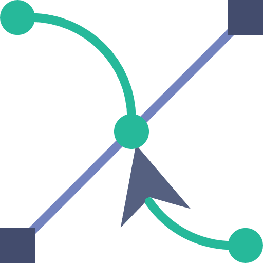 Vector graphic tool vector graphic editor icon