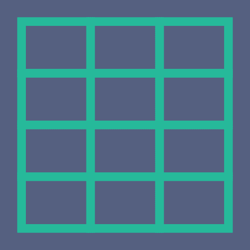 Grids interface smart grid square icon