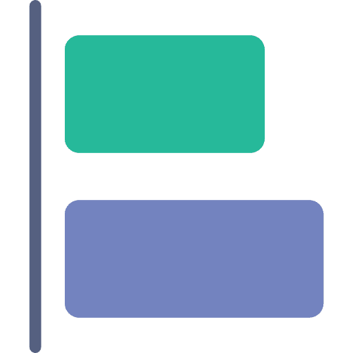 Left alignment graphic design interface graphic tool icon