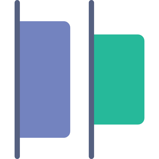 Left alignment graphic design interface graphic tool icon