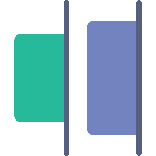 Right alignment graphic tool right alignment graphic design icon