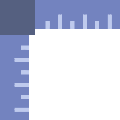 Ruler tools and utensils ruler fitness icon