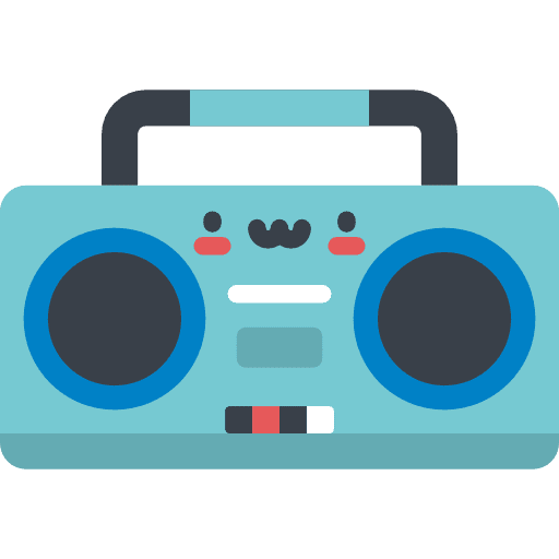 Radio retro radio radio cassette icon
