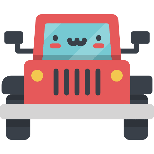 Jeep transportation vehicle automobile icon Jeep transportation vehicle automobile icon