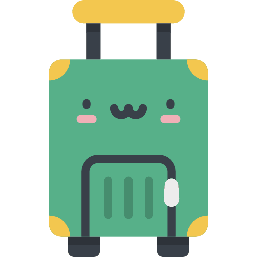 Luggage kawaii baggage transport icon Luggage kawaii baggage transport icon