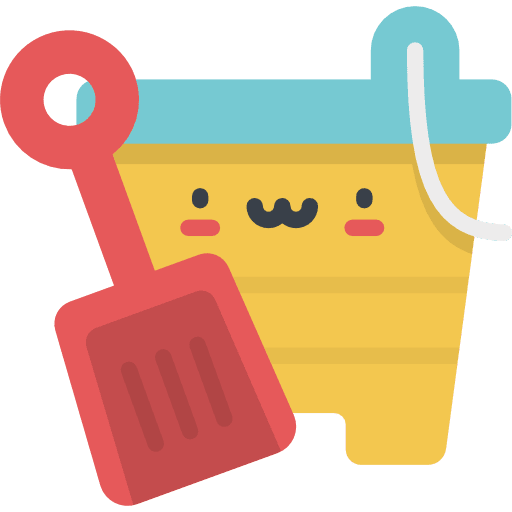 Sand bucket shovel bucket leisure icon Sand bucket shovel bucket leisure icon