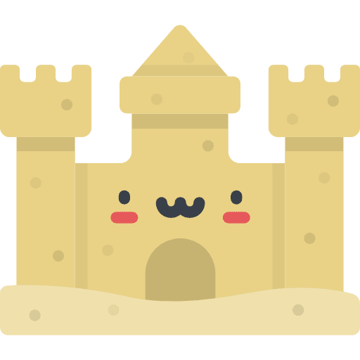 Sand castle sand castle childhood castle icon Sand castle sand castle childhood castle icon