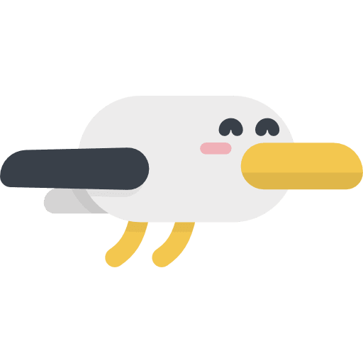 Seagull kawaii nature fauna icon Seagull kawaii nature fauna icon