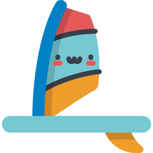 Windsurf summer kawaii windsurf icon Windsurf summer kawaii windsurf icon