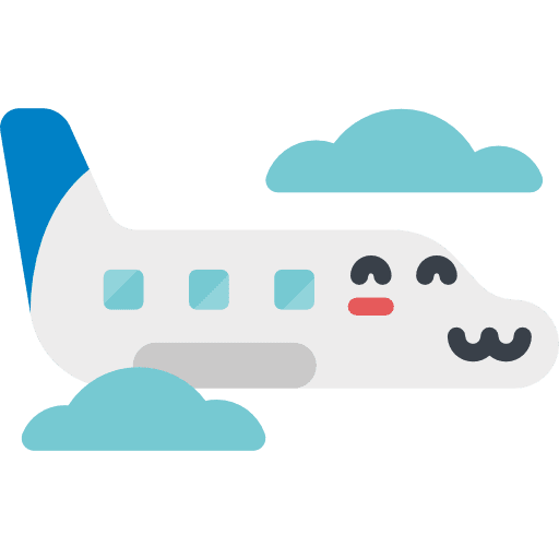 Airplane transport kawaii transportation icon Airplane transport kawaii transportation icon
