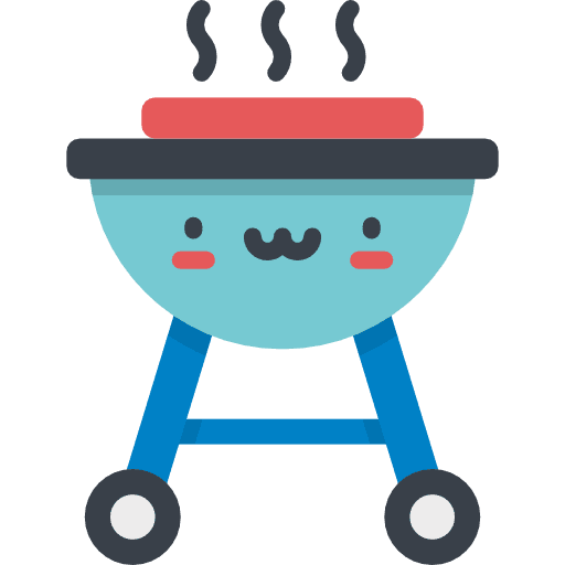 Grill bbq cooking equipment summertime icon Grill bbq cooking equipment summertime icon