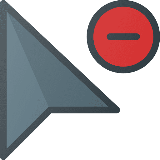 Cursor arrow remove mouse icon Cursor arrow remove mouse icon